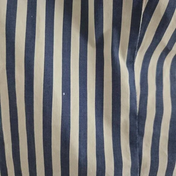 Veronica Beard Fauri Striped Off-The-Shoulder Long Sleeve Shirt Size 4 - Picture 11 of 16